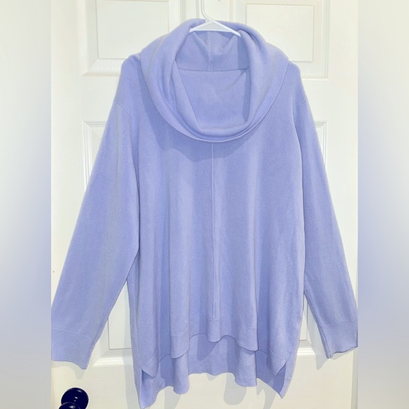 LAVENDER COWL NECK SWEATER XXL - Picture 2 of 5